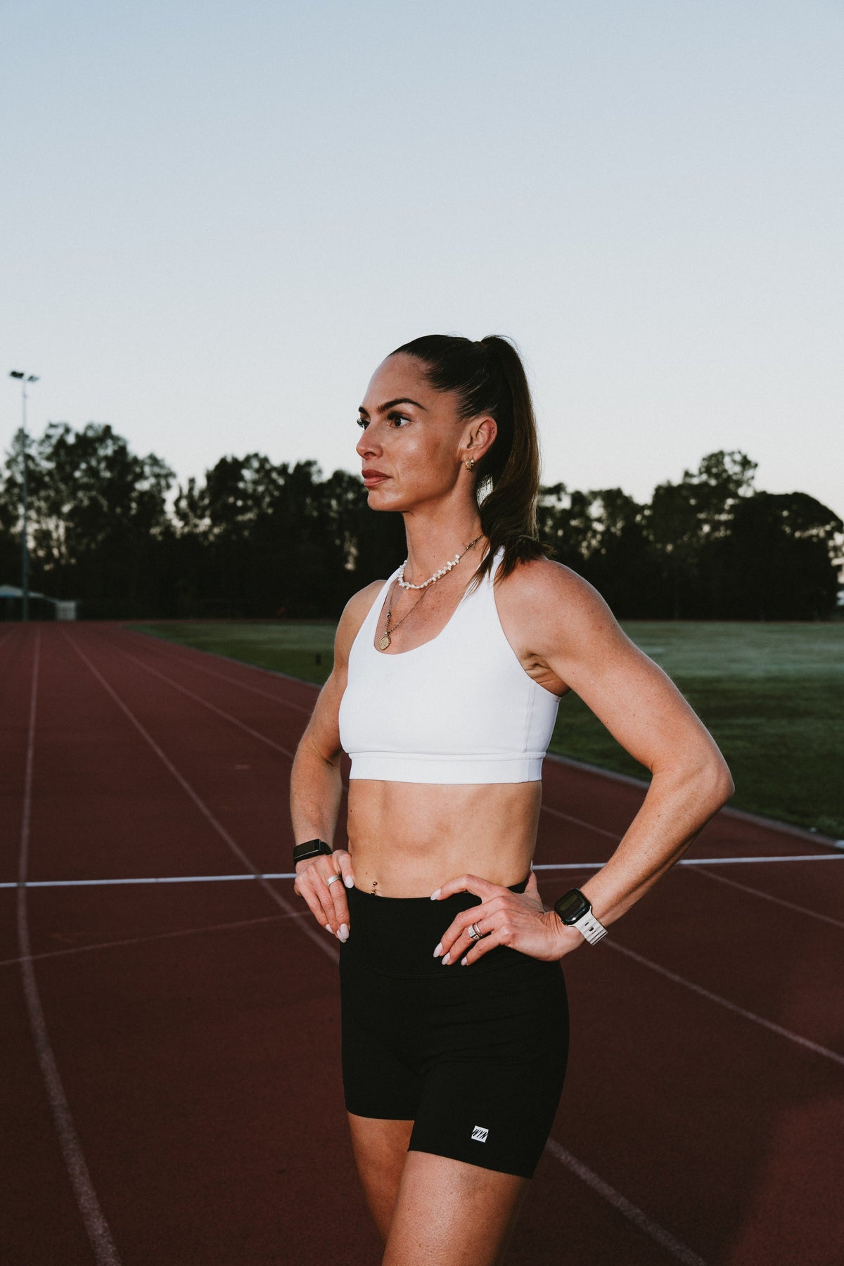 Women's Stash Racerback Bra - White