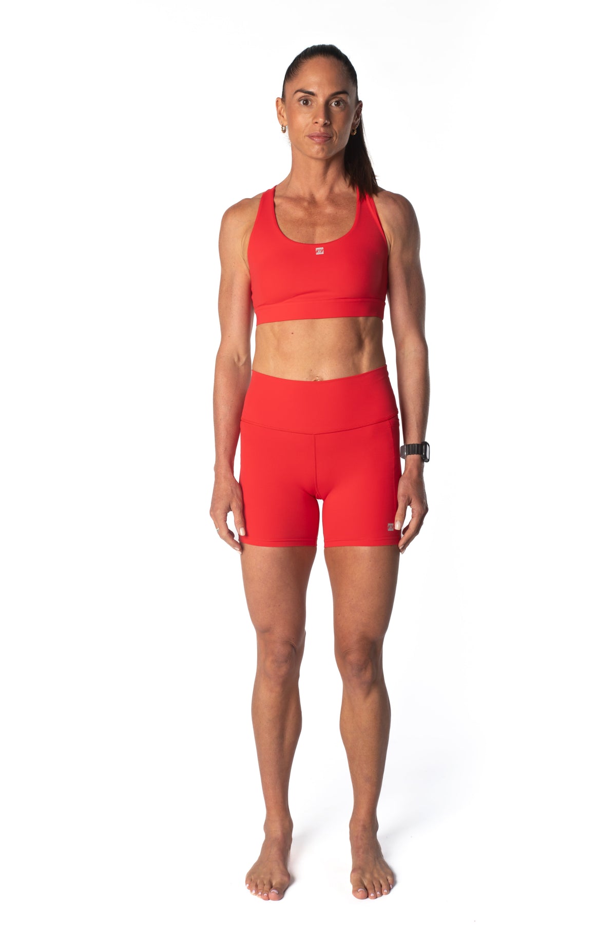 Women's Stride Shorts 4" - Race Red
